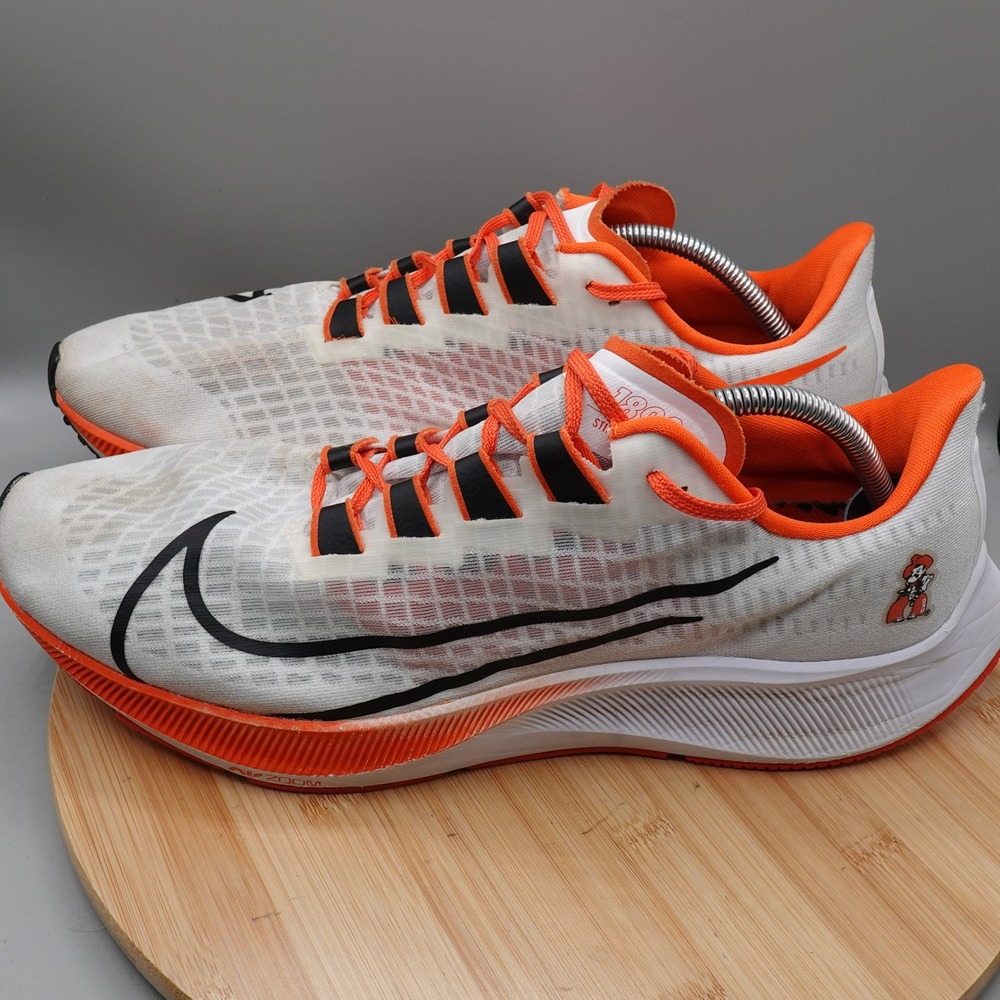 Nike Shoes Men 14 Air Zoom Pegasus 37 OSU Oklahoma State Cowboys CZ5386-100 Flaw